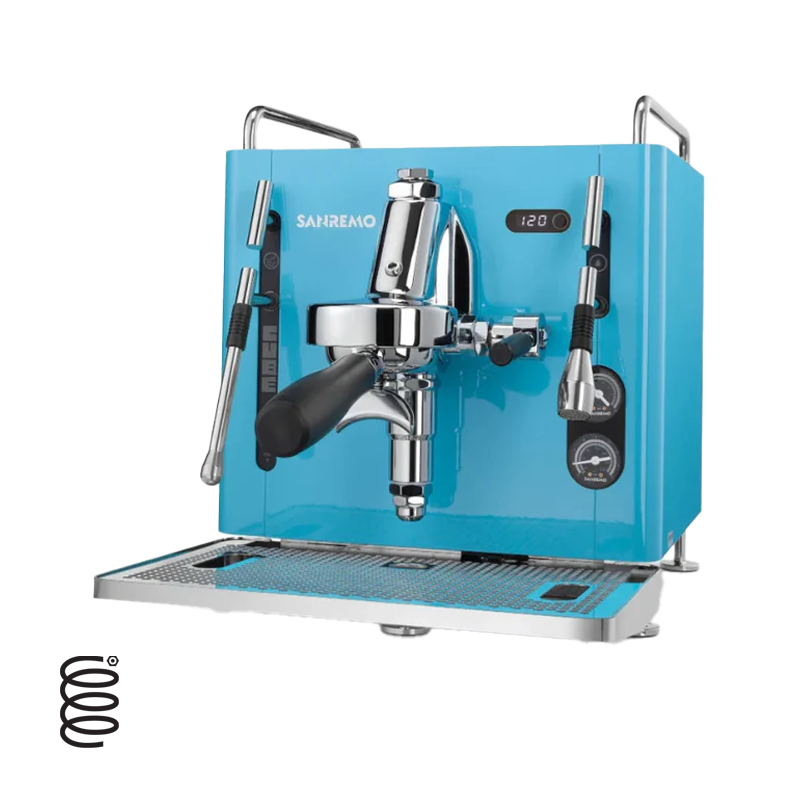 Sanremo cube r サンレモキューブ Sanremo Cube R Espresso Machine - Blue – Caffe Tech Canada