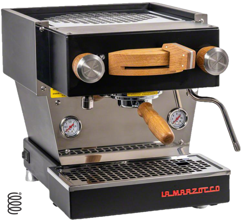 La Marzocco - Mini - Connected Espresso Machine - Caffe Tech Canada - Linea Mini - Oak Wood - Black