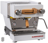 La Marzocco - Mini - Connected Espresso Machine - Caffe Tech Canada - Linea Mini - Oak Wood - White