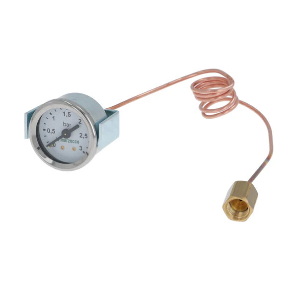 LZ E.3.023 -PRESS.GAUGE 0-3 WHITE W/CAPILLARY GS3 - La Marzocco