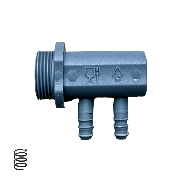 P 6019  - ECM / Profitec Water Tank Adapter Lower Under Platform Plastic Adapter Fitting