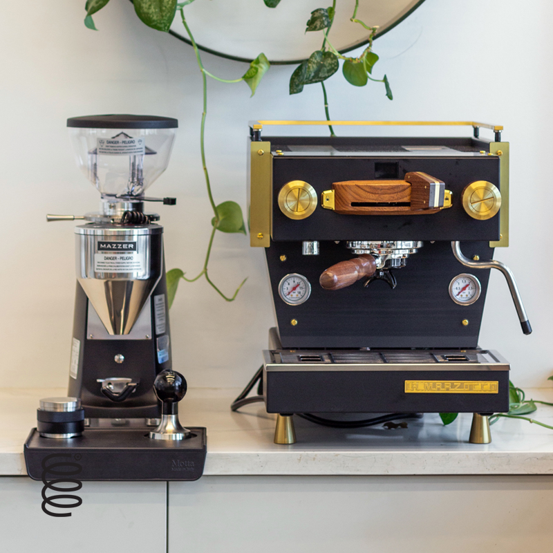 NEW La Marzocco Linea Mini R - App Connected Espresso Machine BLACK WALNUT BRASS IN STOCK