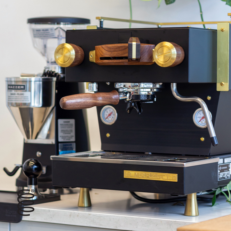 NEW La Marzocco Linea Mini R - App Connected Espresso Machine BLACK WALNUT BRASS IN STOCK