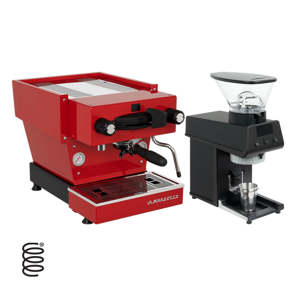 La Marzocco Linea Mini R - App Connected With PICO GRINDER BUNDLE - RED