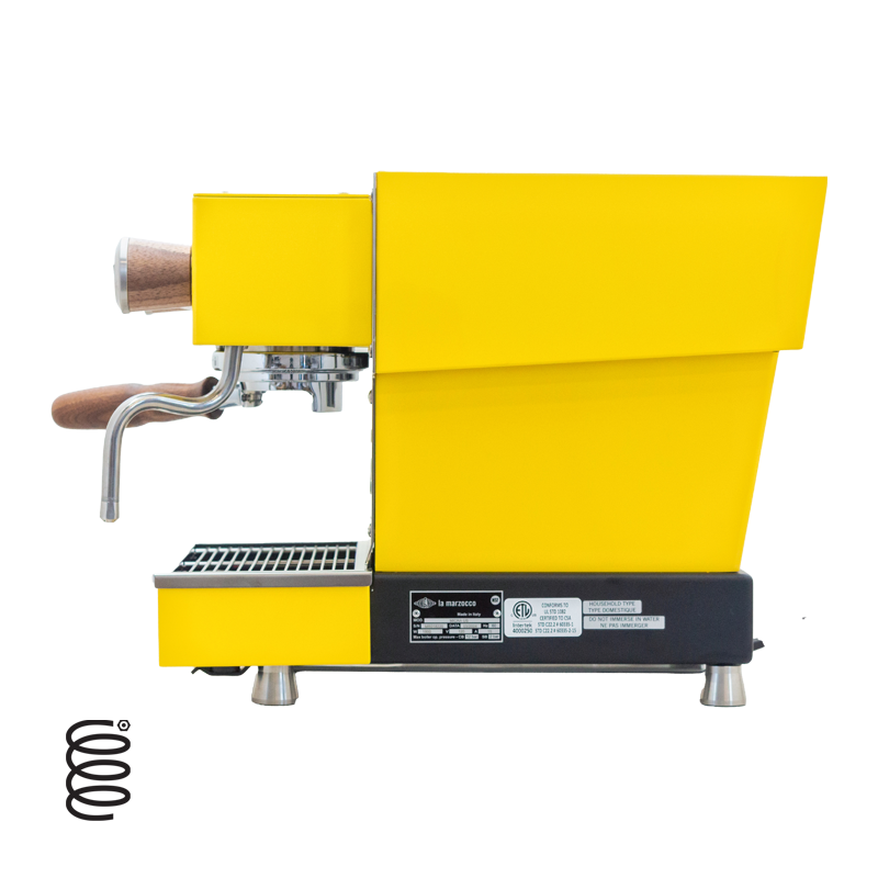 La Marzocco Linea Micra App Connected Espresso Machine- YELLOW WALNUT SS IN STOCK