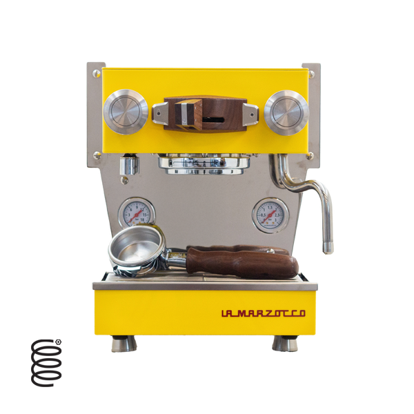 La Marzocco Linea Micra App Connected Espresso Machine- YELLOW WALNUT SS IN STOCK