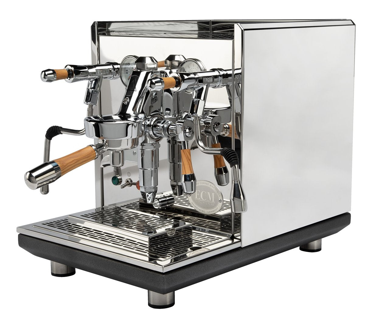 ECM Synchronika Olive Wood Espresso Machine | ECM Espresso Machine Collection | Shop CaffeTech | Best Espresso Machines