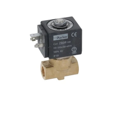 Parker Inlet Solenoid 2 way in-line 1/4" with coil 110V 50/60Hz