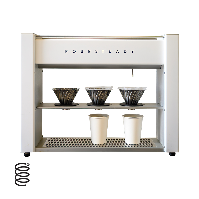 PS1 3-Cup Pour Over Brewer- Poursteady - Stainless