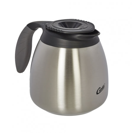 64OZ SEAMLESS SS EXTERIOR/LINER POURPOT WITH BREW-THRU LID - Caffe Tech Canada