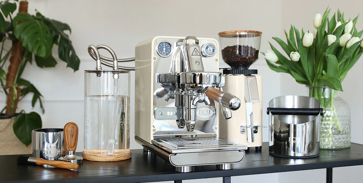 ECM Puristika Cream Espresso Machine | ECM Espresso Machine Collection | Shop CaffeTech | Best Espresso Machines