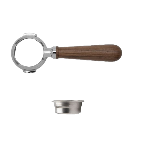 Lelit Bottomless Portafilter w/ Walnut Handle - Caffe Tech Canada