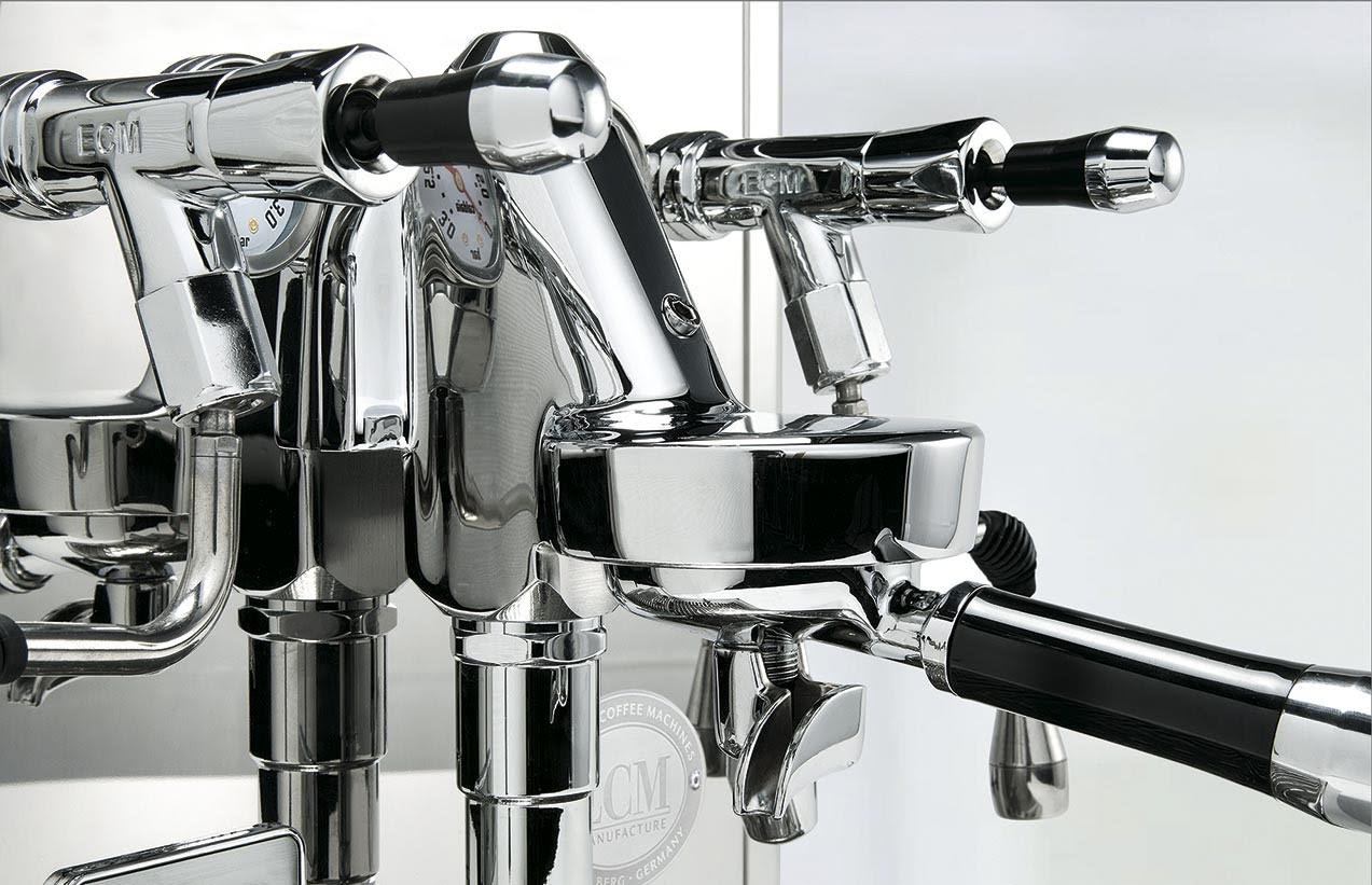 ECM Synchronika Olive Wood Espresso Machine | ECM Espresso Machine Collection | Shop CaffeTech | Best Espresso Machines