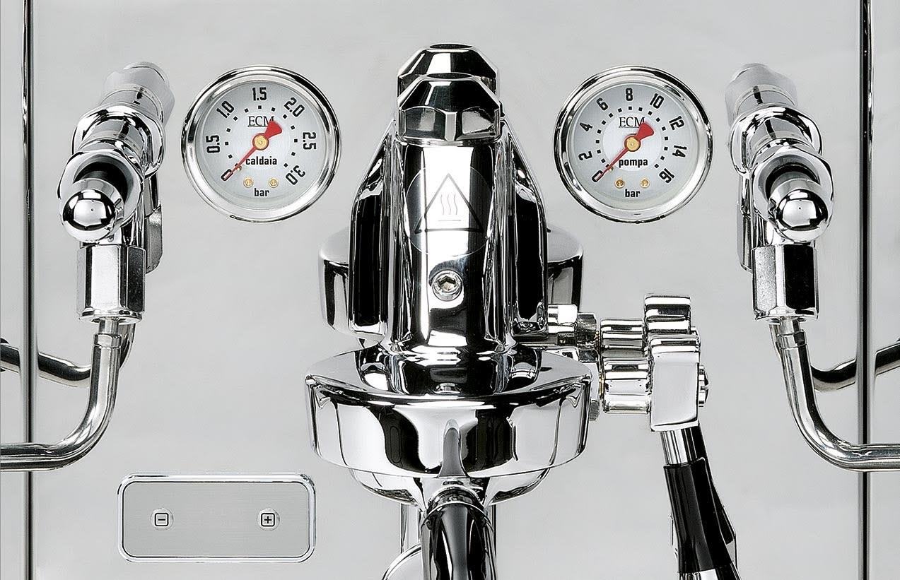 ECM Synchronika Olive Wood Espresso Machine | ECM Espresso Machine Collection | Shop CaffeTech | Best Espresso Machines