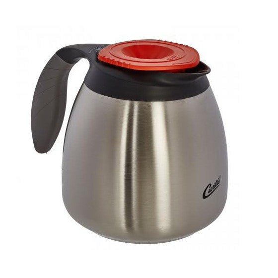 64OZ SEAMLESS SS EXTERIOR/LINER POURPOT WITH BREW-THRU LID - Caffe Tech Canada