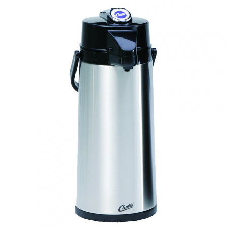 2.2L SS EXTERIOR/GLASS LINER AIRPOT WITH LEVER HANDLE - Caffe Tech Canada