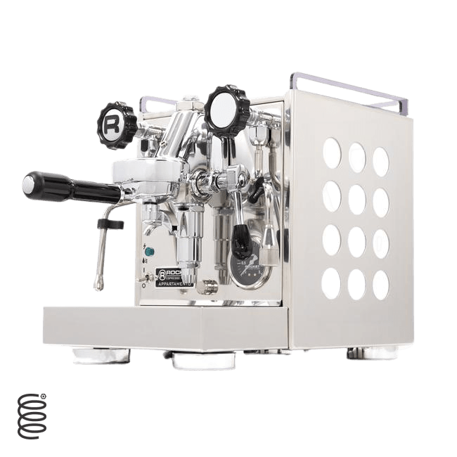 Rocket Appartamento White Stainless Steel Espresso Machine | Rocket Espresso Machine Collection | Shop CaffeTech | Best Espresso Machines