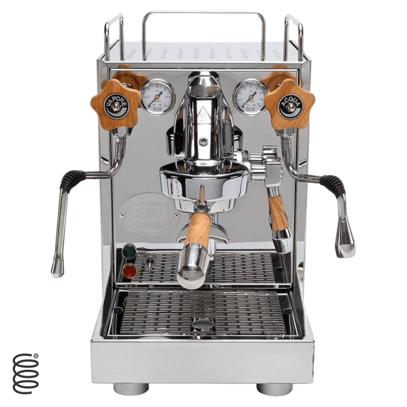 ECM Mechanika V Slim Olive Wood Espresso Machine | ECM Espresso Machine Collection | Shop CaffeTech | Best Espresso Machines