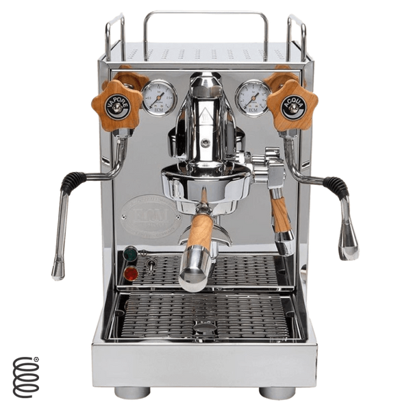 ECM Mechanika V Slim Olive Wood Espresso Machine | ECM Espresso Machine Collection | Shop CaffeTech | Best Espresso Machines
