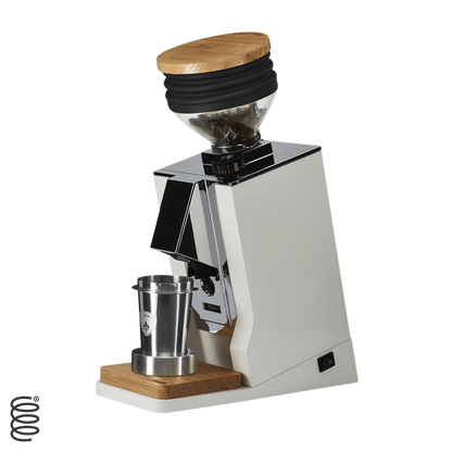 Eureka Mignon Oro Single Dose Grinder.  White Eureka Oro Canada.  Shop Eureka Single Dose Grinders. Grinders. Visit Caffe Tech Canada