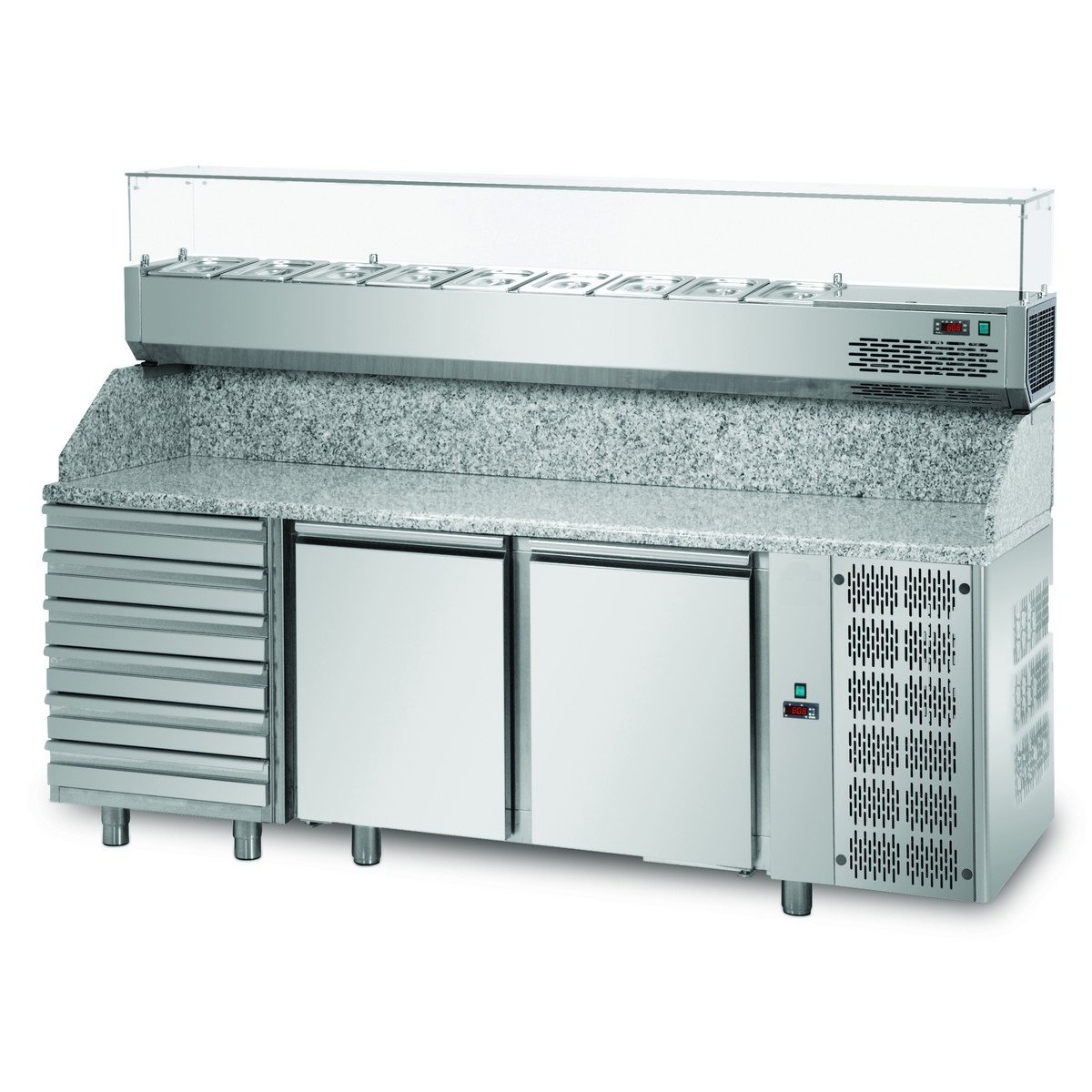 PIZZA COUNTERS WITH SUPERSTRUCTURE - Caffe Tech Canada