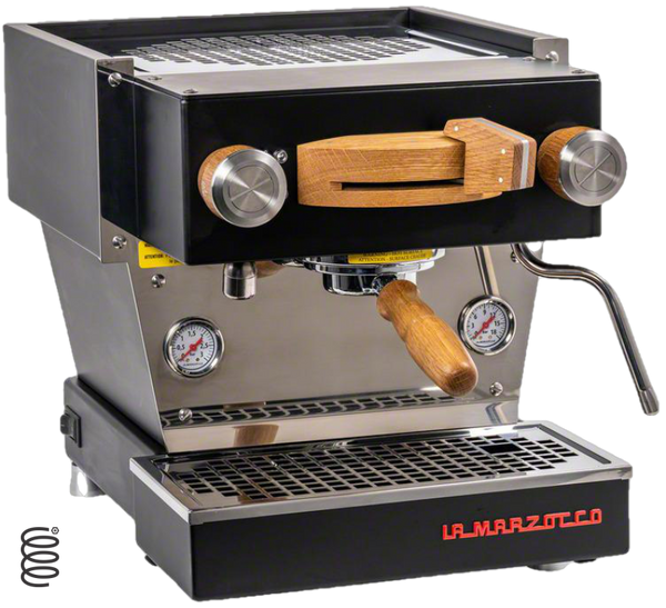 La Marzocco - Mini - Connected Espresso Machine - Caffe Tech Canada - Linea Mini - Oak Wood - Black