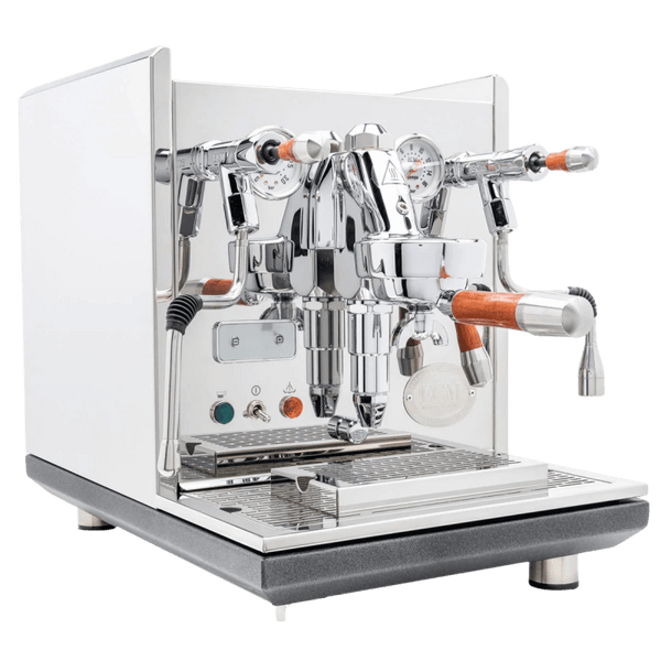 ECM Synchronika Paduak Wood and Chrome Espresso Machine | ECM Espresso Machine Collection | Shop CaffeTech | Best Espresso Machines
