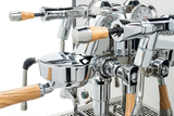 ECM Synchronika Olive Wood and Anthracite Espresso Machine | ECM Espresso Machine Collection | Shop CaffeTech | Best Espresso Machines