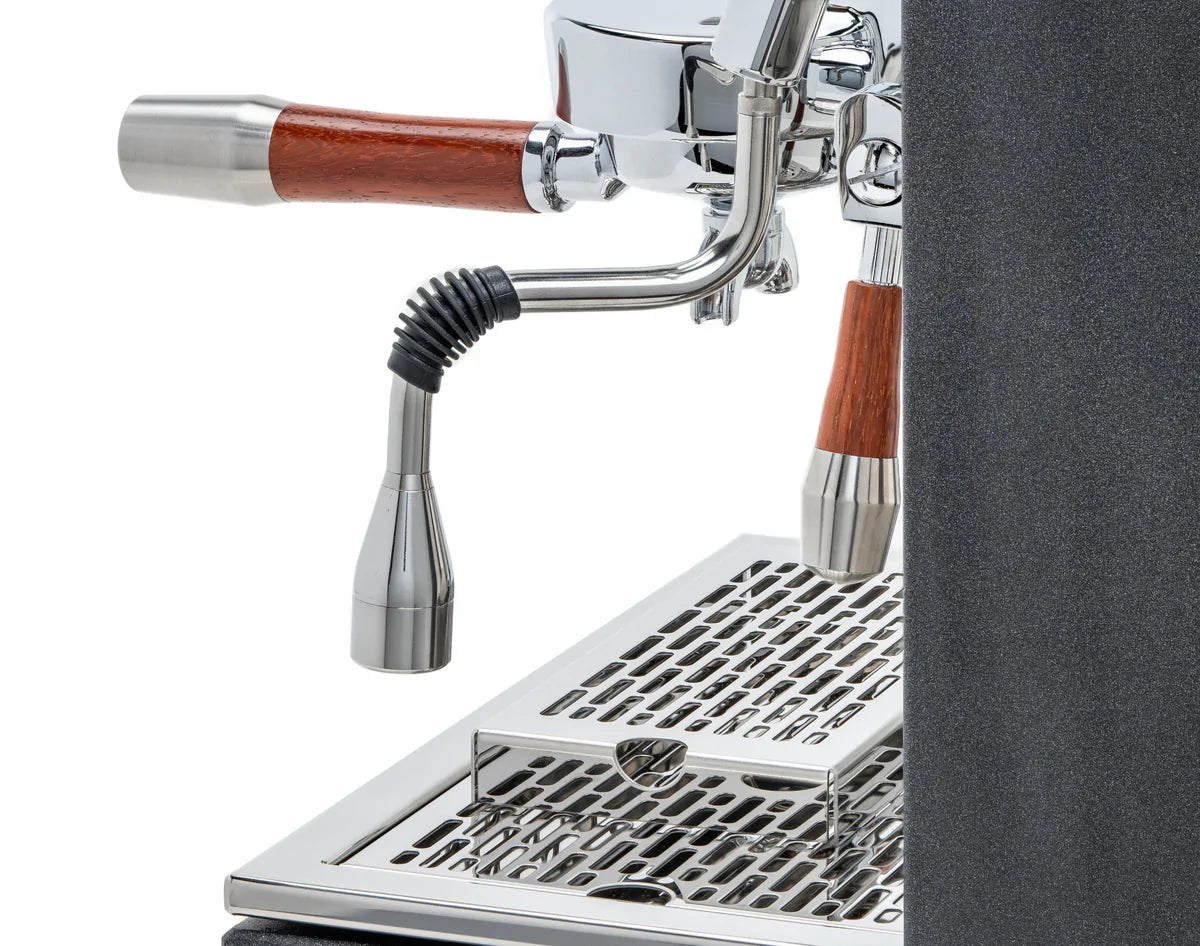 ECM Synchronika Paduak Wood and Anthracite Espresso Machine | ECM Espresso Machine Collection | Shop CaffeTech | Best Espresso Machines