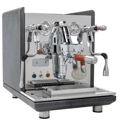 ECM Synchronika Paduak Wood and Anthracite Espresso Machine | ECM Espresso Machine Collection | Shop CaffeTech | Best Espresso Machines