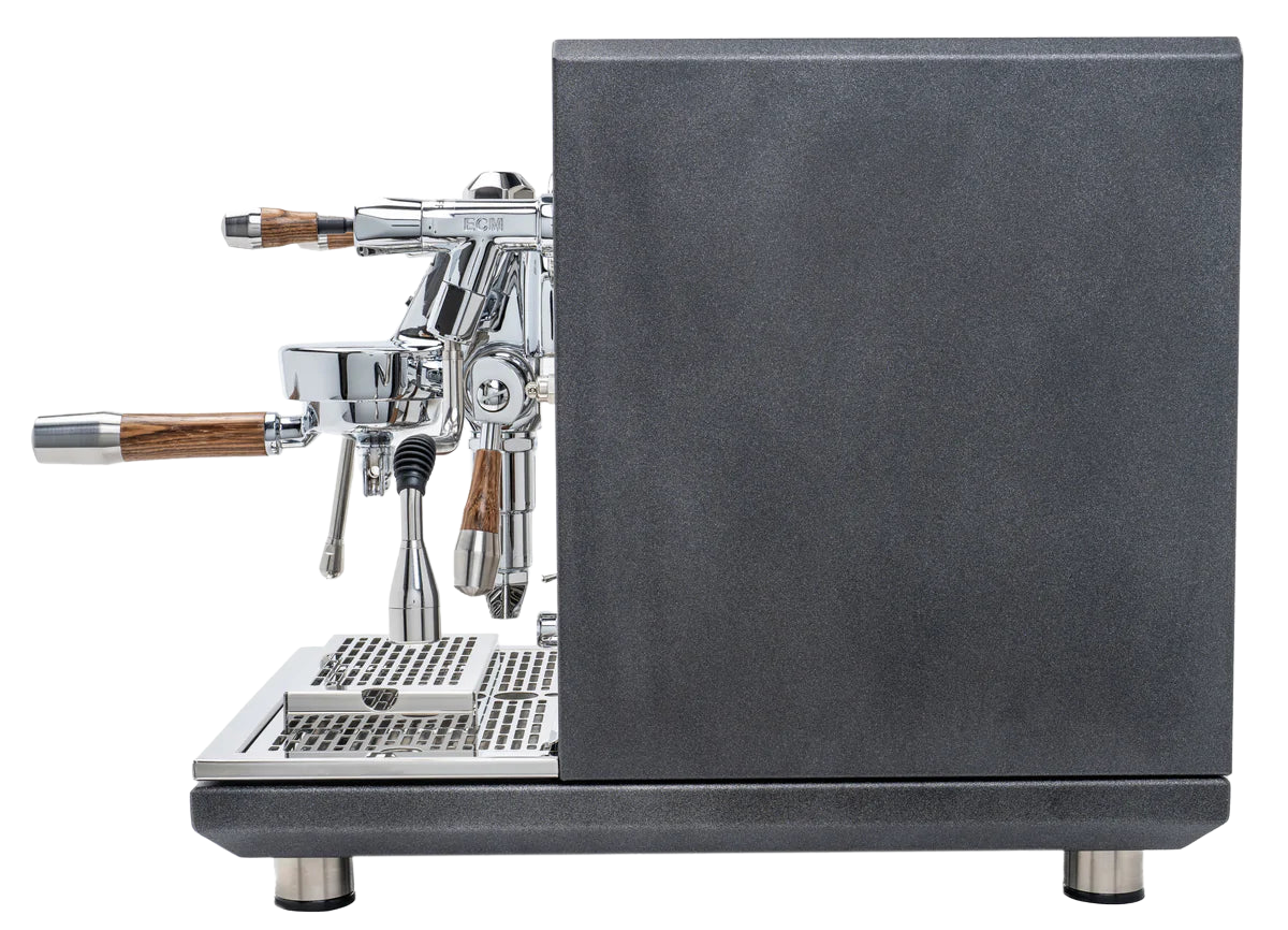 ECM Synchronika Zebra Wood and Anthracite Espresso Machine | ECM Espresso Machine Collection | Shop CaffeTech | Best Espresso Machines