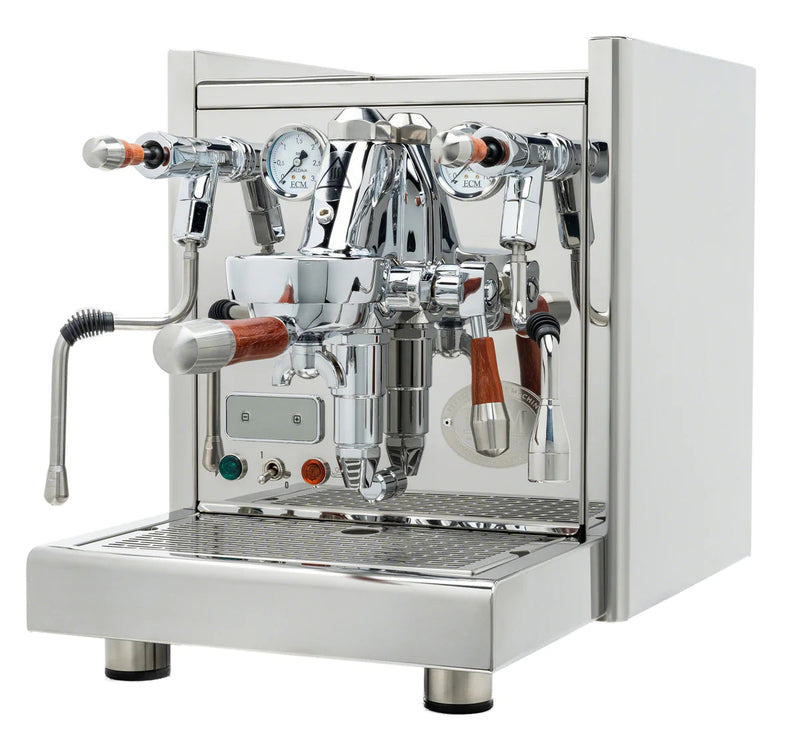 ECM Technika V Profi PID Paduak Wood Espresso Machine | ECM Espresso Machine Collection | Shop CaffeTech | Best Espresso Machines