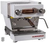 La Marzocco - Mini - Connected Espresso Machine - Caffe Tech Canada - Linea Mini - Walnut Wood -  White